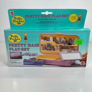 Polly Pocket PRETTY HAIR Playset NEW SEALED 1990 Vintage Bluebird Toys